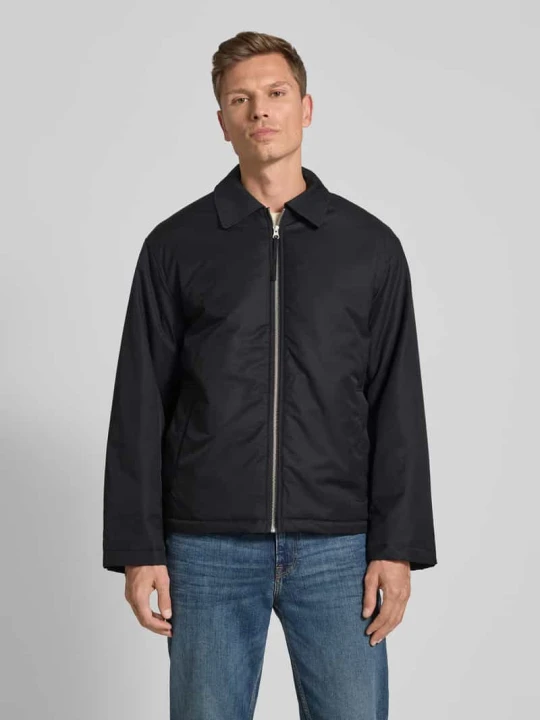 Zdjęcie produktu Bluzon o kroju relaxed fit z mieszanki bawełny model ‘CEDRIC’ Selected Homme Czarny