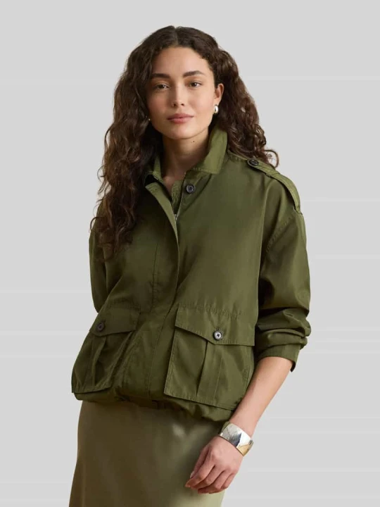 Zdjęcie produktu Bluzon o kroju relaxed fit z paskiem na ramię z łańcuszka Lauren Ralph Lauren Oliwkowy