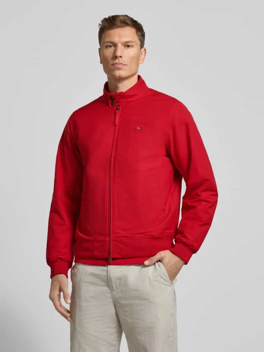 Zdjęcie produktu Bluzon o kroju relaxed fit z wyhaftowanym logo Tommy Hilfiger Czerwony
