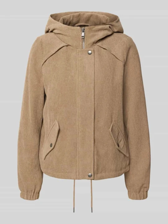 Zdjęcie produktu bluzon w kroju regular fit z fakturowanym wzorem model 'DEBRAZOA' Vero Moda Piaskowy