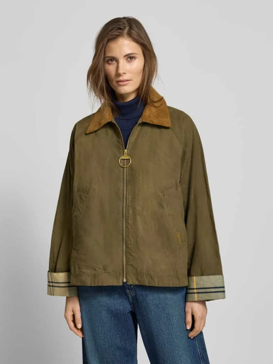 Zdjęcie produktu Bluzon z czystej Bawełna Model 'CAITLIN' Barbour Oliwkowy