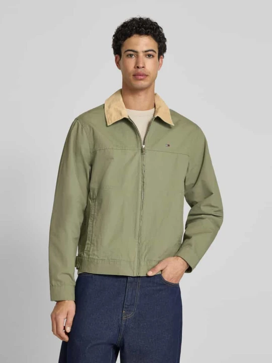 Zdjęcie produktu Bluzon z czystej bawełny o kroju regular fit Tommy Jeans Oliwkowy