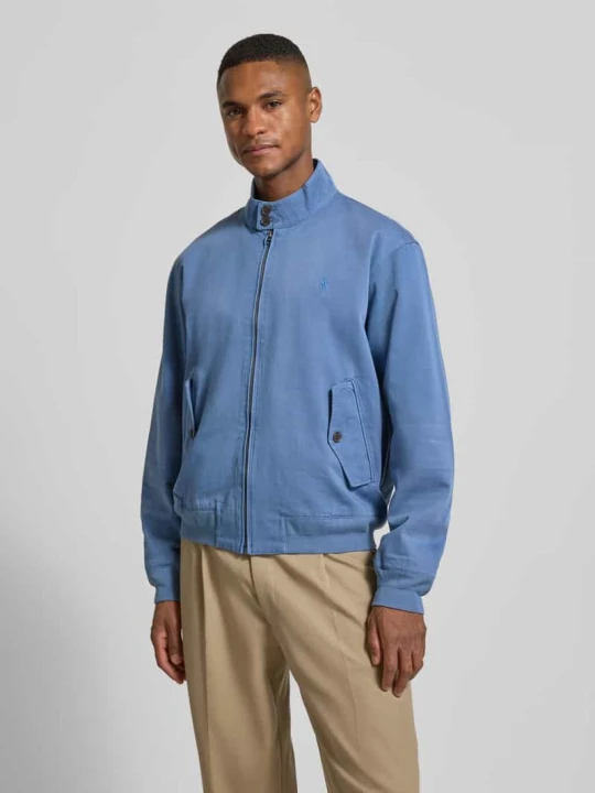 Zdjęcie produktu Bluzon z zamkiem błyskawicznym i wyhaftowanym logo Polo Ralph Lauren Granatowy