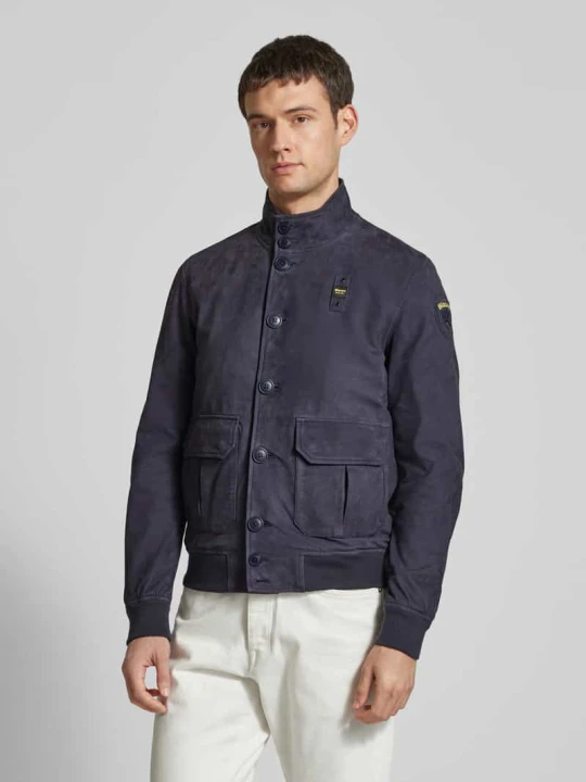 Zdjęcie produktu Bluzon ze stójką model ‘ATHOL’ Blauer Usa Granatowy