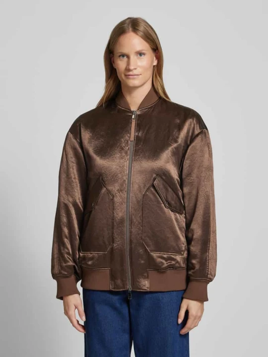 Zdjęcie produktu Bluzon ze stójką model ‘IMELDE’ MM By Max Mara Jasnobrązowy