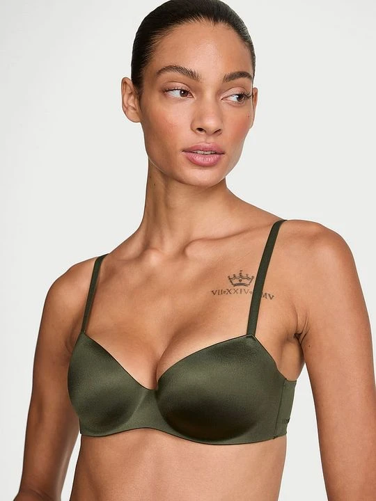 Zdjęcie produktu Body by Victoria Biustonosz lekko usztywniany balkonetka FlexFactor Victoria's Secret Zielony