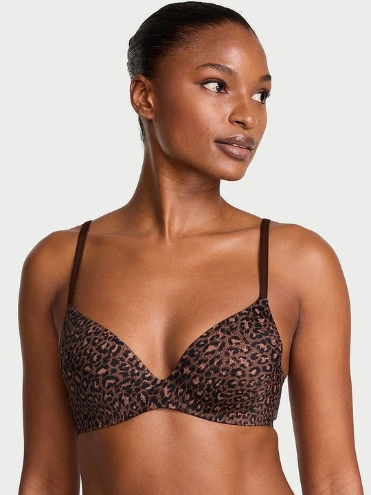 Zdjęcie produktu Body by Victoria Biustonosz lekko usztywniany FlexFactor Demi Victoria's Secret Motyw zwierzęcy