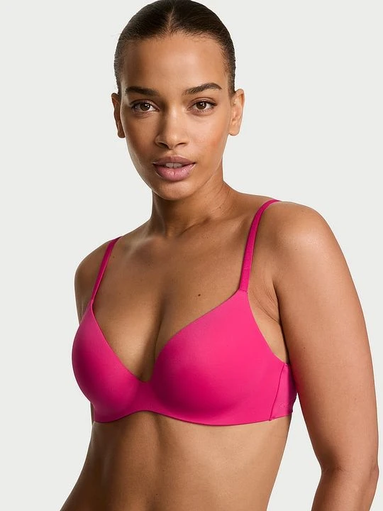Zdjęcie produktu Body by Victoria Biustonosz lekko usztywniany FlexFactor Demi Victoria's Secret Różowy