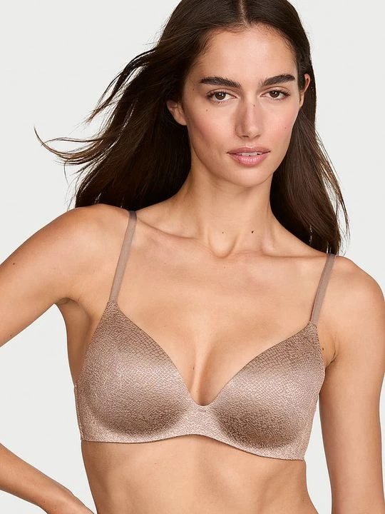 Zdjęcie produktu Body by Victoria Biustonosz lekko usztywniany FlexFactor Demi Victoria's Secret Brązowy