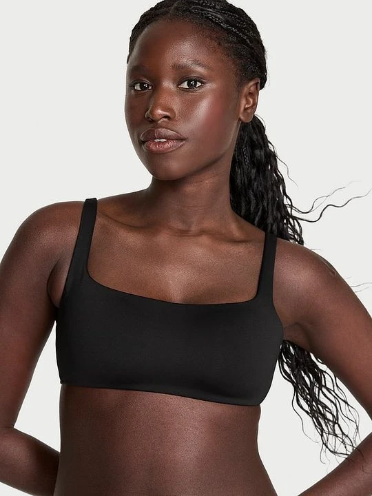 Zdjęcie produktu Body by Victoria Biustonosz lekko usztywniany Luxe Contour Scoop Victoria's Secret Czarny