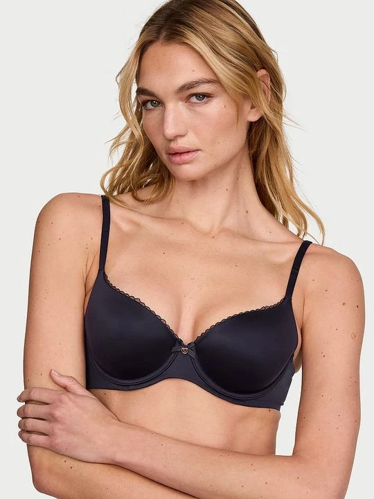 Zdjęcie produktu Body by Victoria Biustonosz lekko usztywniany Smooth Demi Victoria's Secret Niebieski