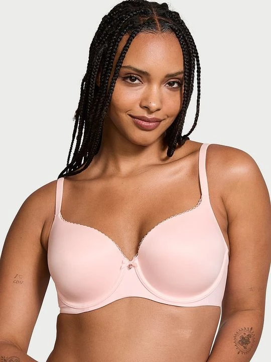 Zdjęcie produktu Body by Victoria Biustonosz lekko usztywniany Smooth Demi Victoria's Secret Różowy