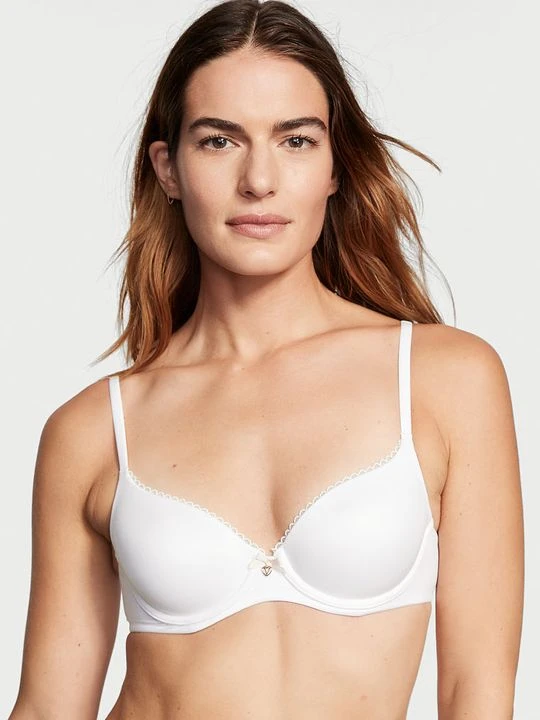 Zdjęcie produktu Body by Victoria Biustonosz lekko usztywniany Smooth Demi Victoria's Secret Biały