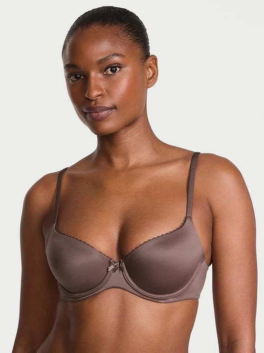 Zdjęcie produktu Body by Victoria Biustonosz lekko usztywniany Smooth Demi Victoria's Secret Szary