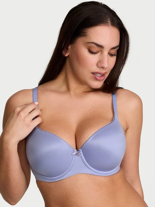 Zdjęcie produktu Body by Victoria Biustonosz lekko usztywniany Smooth Demi Victoria's Secret Niebieski