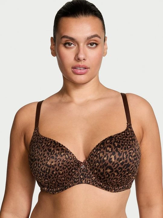 Zdjęcie produktu Body by Victoria Biustonosz lekko usztywniany Smooth Demi Victoria's Secret Z nadrukiem