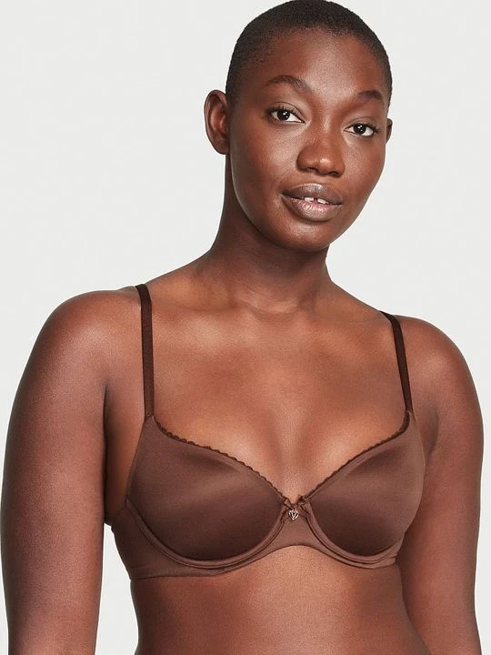 Zdjęcie produktu Body by Victoria Biustonosz lekko usztywniany Smooth Lightly-Lined Demi Victoria's Secret Brązowy