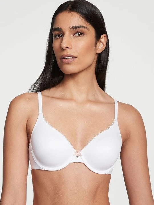 Zdjęcie produktu Body by Victoria Biustonosz lekko usztywniany z mocno zabudowanymi miseczkami Infinity Edge Victoria's Secret Biały