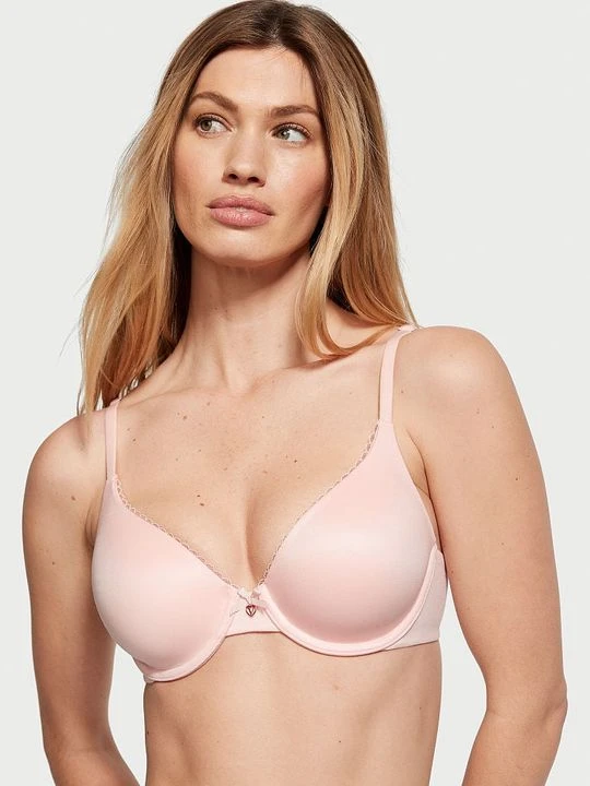 Zdjęcie produktu Body by Victoria Biustonosz lekko usztywniany z mocno zabudowanymi miseczkami Infinity Edge Victoria's Secret Różowy