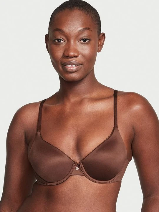 Zdjęcie produktu Body by Victoria Biustonosz lekko usztywniany z mocno zabudowanymi miseczkami Lightly-Lined Full-Coverage Victoria's Secret Brązowy