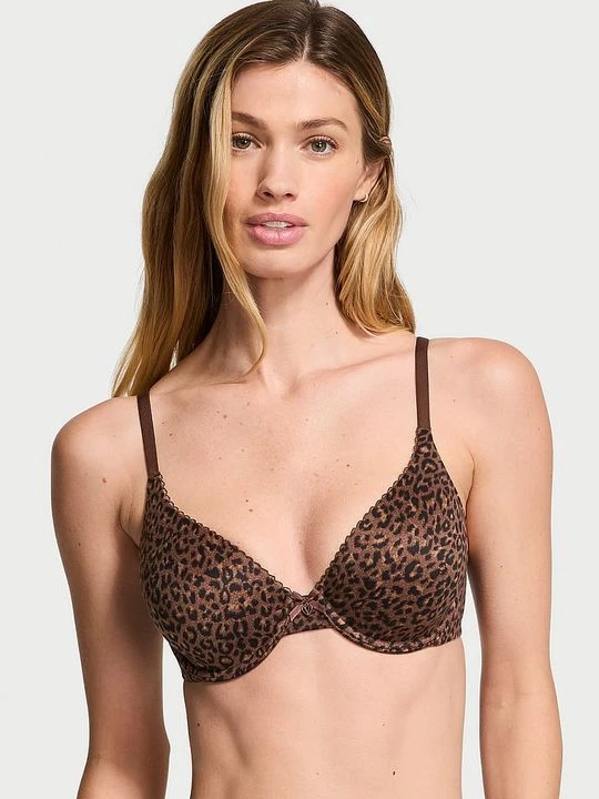 Zdjęcie produktu Body by Victoria Biustonosz lekko usztywniany z mocno zabudowanymi miseczkami Victoria's Secret Motyw zwierzęcy