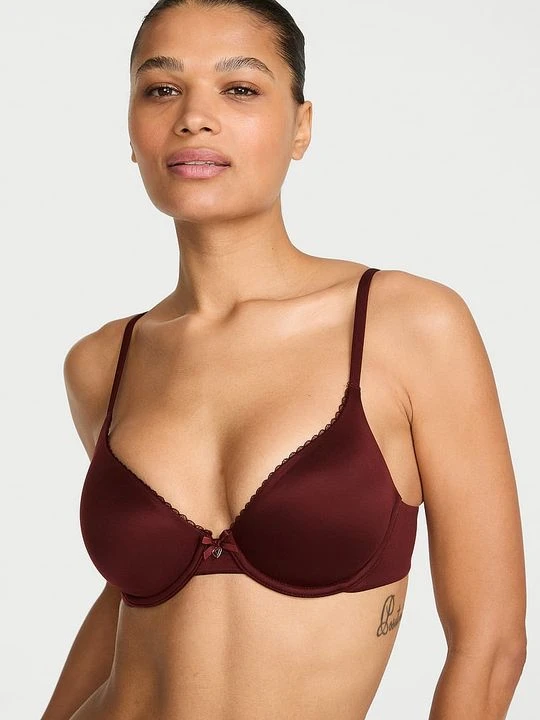 Zdjęcie produktu Body by Victoria Biustonosz lekko usztywniany z mocno zabudowanymi miseczkami Victoria's Secret Brązowy