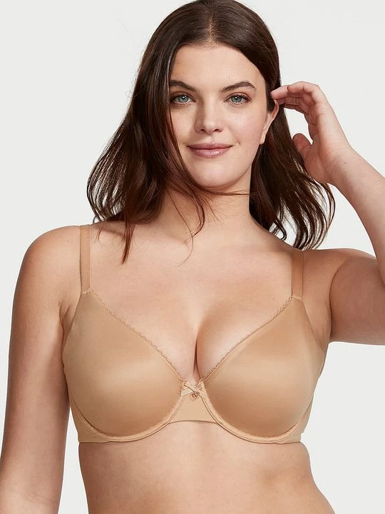 Zdjęcie produktu Body by Victoria Biustonosz nieusztywniany Invisible Lift Smooth Demi Victoria's Secret Beżowy
