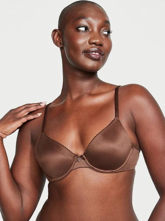 Zdjęcie produktu Body by Victoria Biustonosz nieusztywniany Invisible Lift Smooth Demi Victoria's Secret Brązowy