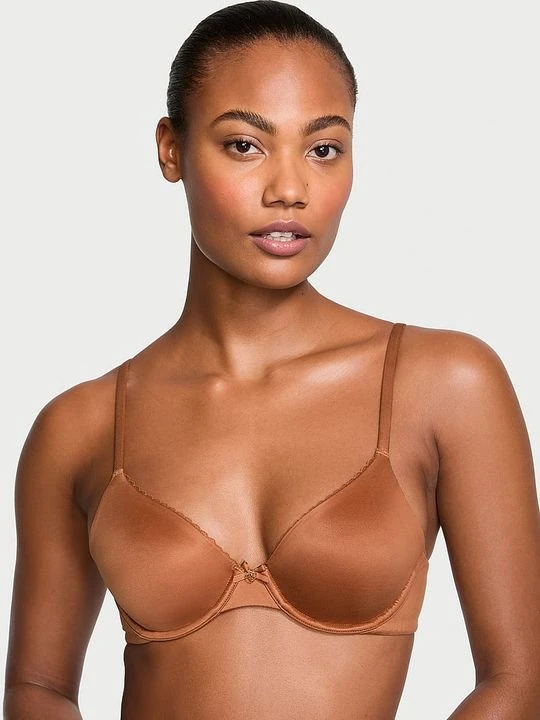 Zdjęcie produktu Body by Victoria Biustonosz nieusztywniany Invisible Lift Smooth Demi Victoria's Secret Brązowy