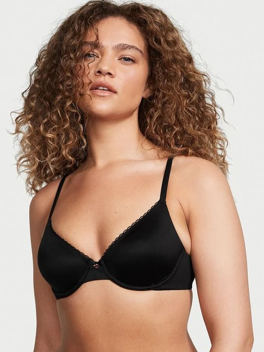 Zdjęcie produktu Body by Victoria Biustonosz nieusztywniany Invisible Lift Smooth Demi Victoria's Secret Czarny