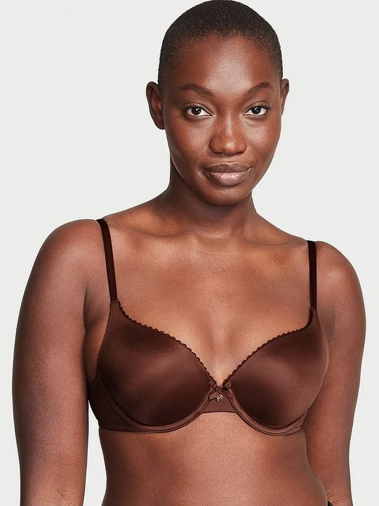 Zdjęcie produktu Body by Victoria Biustonosz push-up Perfect Shape Smooth Victoria's Secret Brązowy