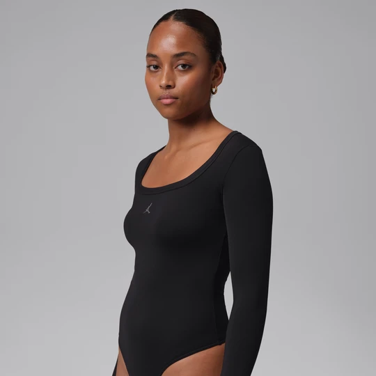 Zdjęcie produktu Body damskie z długim rękawem Jordan Brooklyn - Czerń