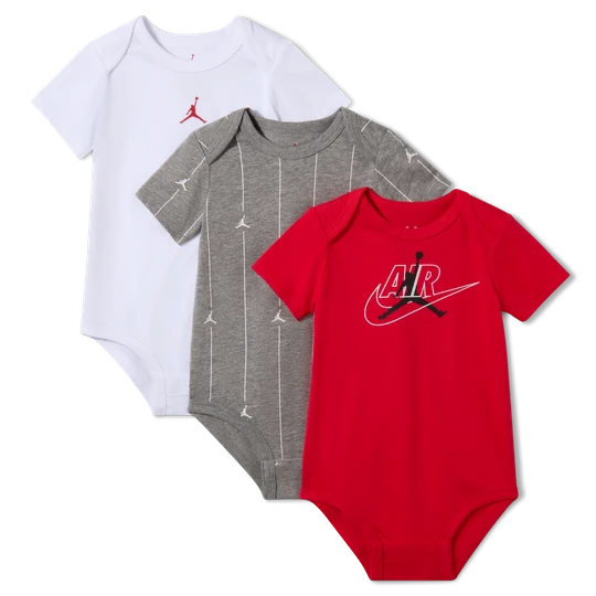 Zdjęcie produktu Body dla niemowląt (0–9 M) Jordan Jumpman Air (3 szt.) - Czerwony