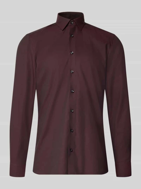 Zdjęcie produktu Body Koszula biznesowa o kroju slim fit z mieszanki bawełny OLYMP Level 5 Bordowy