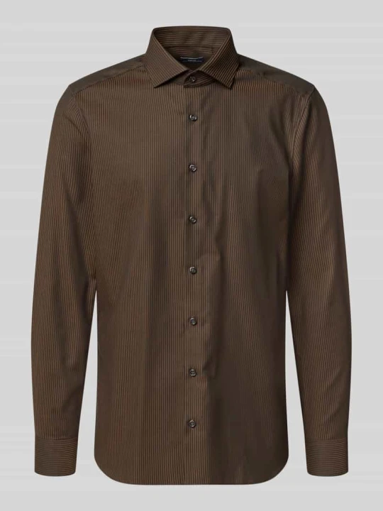 Zdjęcie produktu Body Koszula biznesowa o kroju slim fit z mieszanki bawełny OLYMP Level 5 Ciemnobrązowy