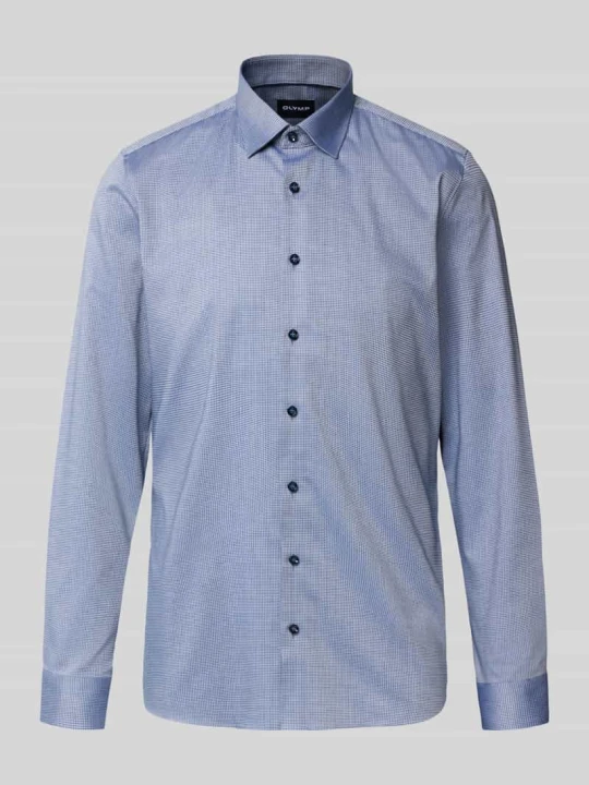 Zdjęcie produktu Body Koszula biznesowa o kroju slim fit z mieszanki bawełny OLYMP Level 5 Granatowy