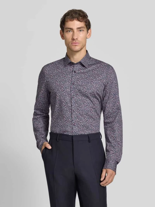 Zdjęcie produktu Body Koszula biznesowa o kroju slim fit z mieszanki bawełny OLYMP Level 5 Granatowy