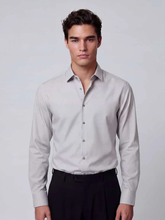 Zdjęcie produktu Body Koszula biznesowa o kroju slim fit z mieszanki bawełny OLYMP Level 5 Srebrny