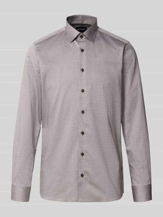 Zdjęcie produktu Body Koszula biznesowa o kroju slim fit z mieszanki bawełny OLYMP Level 5 Średniobrązowy
