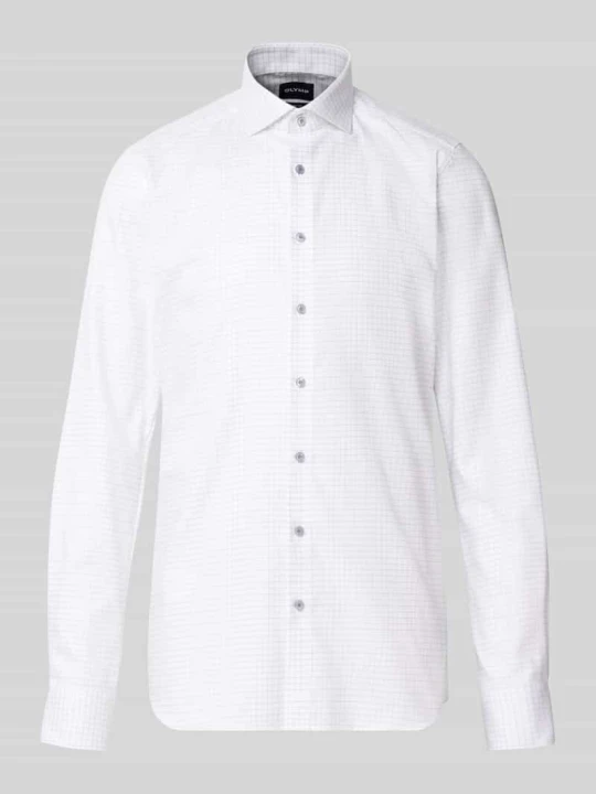 Zdjęcie produktu Body krój slim fit koszula biznesowa z bardzo długim rękawem OLYMP Level 5 Biały