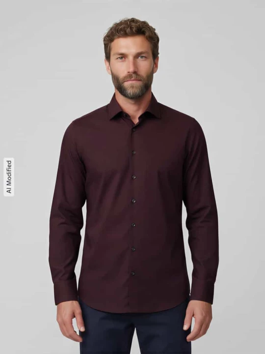 Zdjęcie produktu Body krój slim fit koszula biznesowa z bardzo długim rękawem OLYMP Level 5 Bordowy