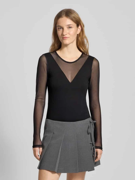 Zdjęcie produktu Body o kroju slim fit z mieszanki wiskozy model ‘BECKI’ Only Czarny