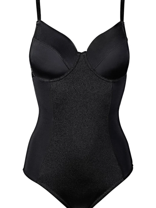 Zdjęcie produktu Body o średnim stopniu modelowania sylwetki BonPrix czarny