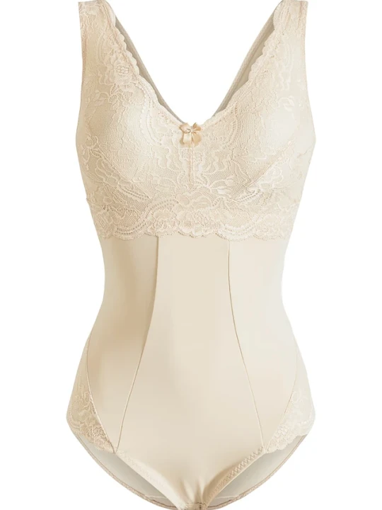 Zdjęcie produktu Body shape bez fiszbinów, średni stopień modelowania sylwetki BonPrix beżowy