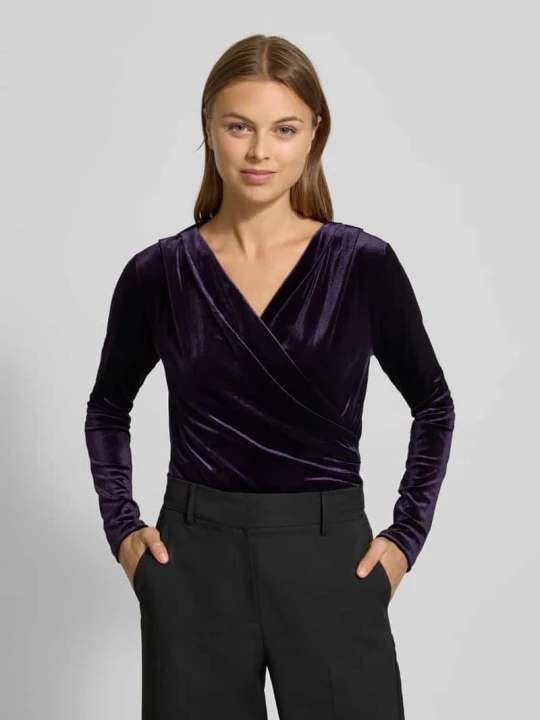 Zdjęcie produktu Body w kopertowym stylu model ‘Lione’ MbyM Fioletowy