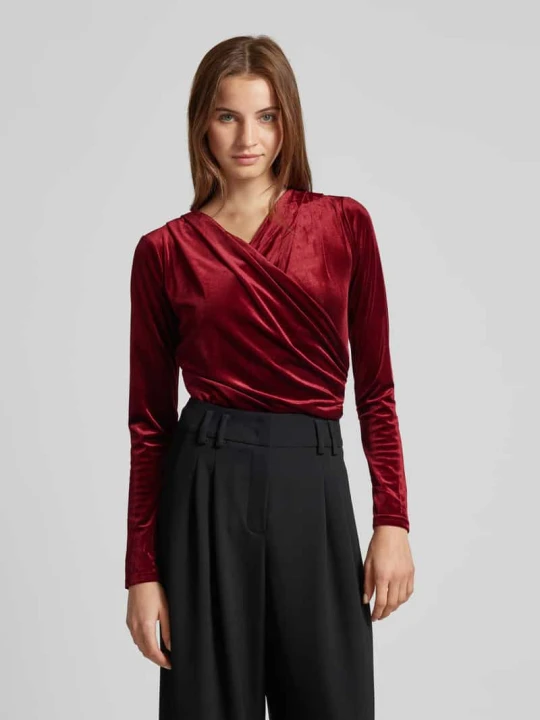 Zdjęcie produktu Body w kopertowym stylu model ‘LIONE’ MbyM Bordowy