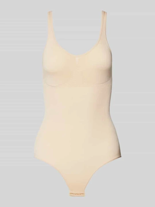 Zdjęcie produktu Body z dekoltem w łódkę model ‘SLIM BODY’ Magic Bodyfashion Beżowy