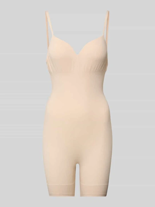 Zdjęcie produktu Body z dekoltem w serek i regulowanymi ramiączkami Magic Bodyfashion Écru
