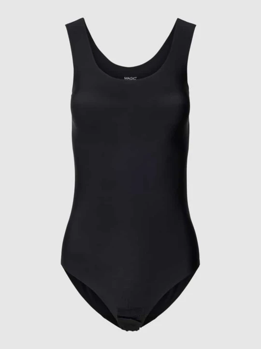 Zdjęcie produktu Body z funkcją modelującą sylwetkę i zapięciem na haftkę Magic Bodyfashion Czarny