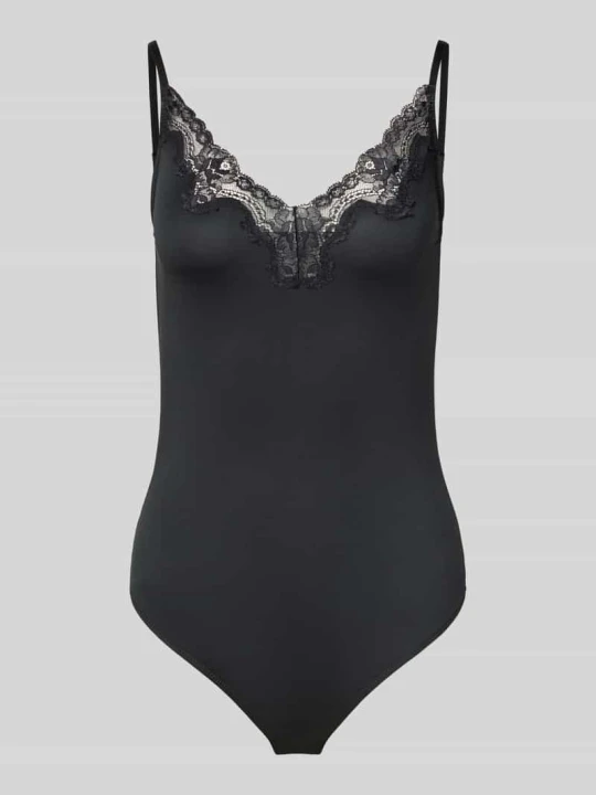 Zdjęcie produktu Body z koronką model 'LILI' Pieces Czarny